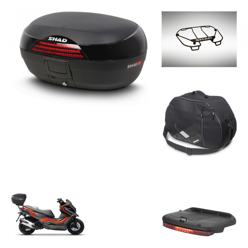 SHAD Baul SH46 + soporte montaje accesorios 45 L KIT-444338