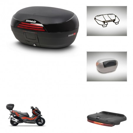 SHAD Baul SH46 + soporte montaje accesorios 45 L KIT-444340