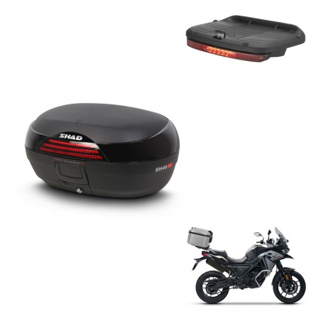 SHAD Trunk SH46 + mounting bracket brake light 45 L KIT-444408