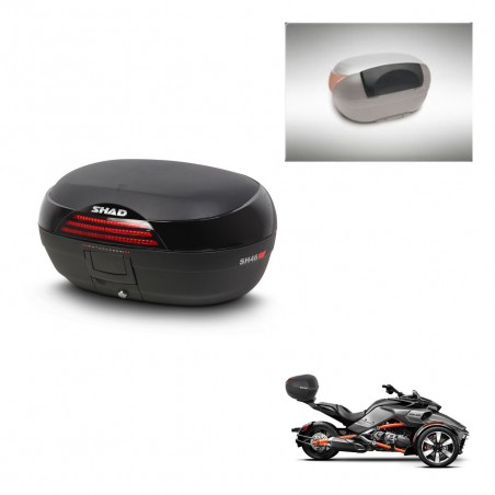 SHAD Baul SH46 + soporte montaje respaldo 45 L KIT-444555