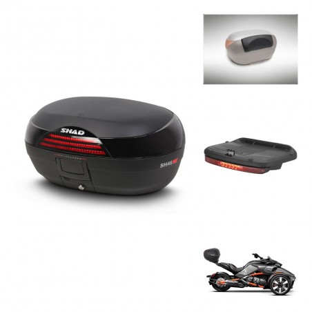 SHAD Baul SH46 + soporte montaje accesorios 45 L KIT-444556
