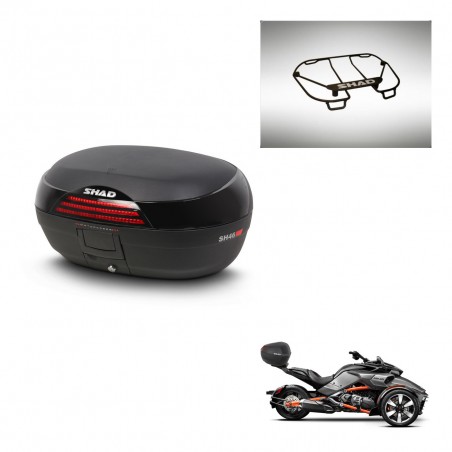 SHAD Baul SH46 + soporte montaje parrilla superior 45 L KIT-444559