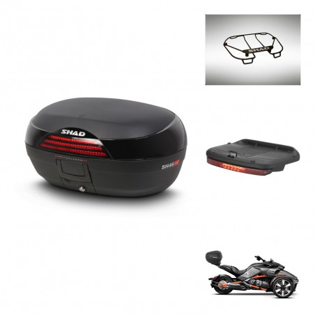 SHAD Baul SH46 + soporte montaje accesorios 45 L KIT-444560