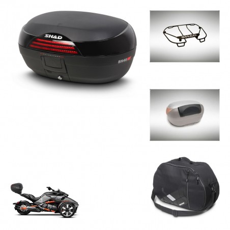 SHAD Baul SH46 + soporte montaje accesorios 45 L KIT-444565