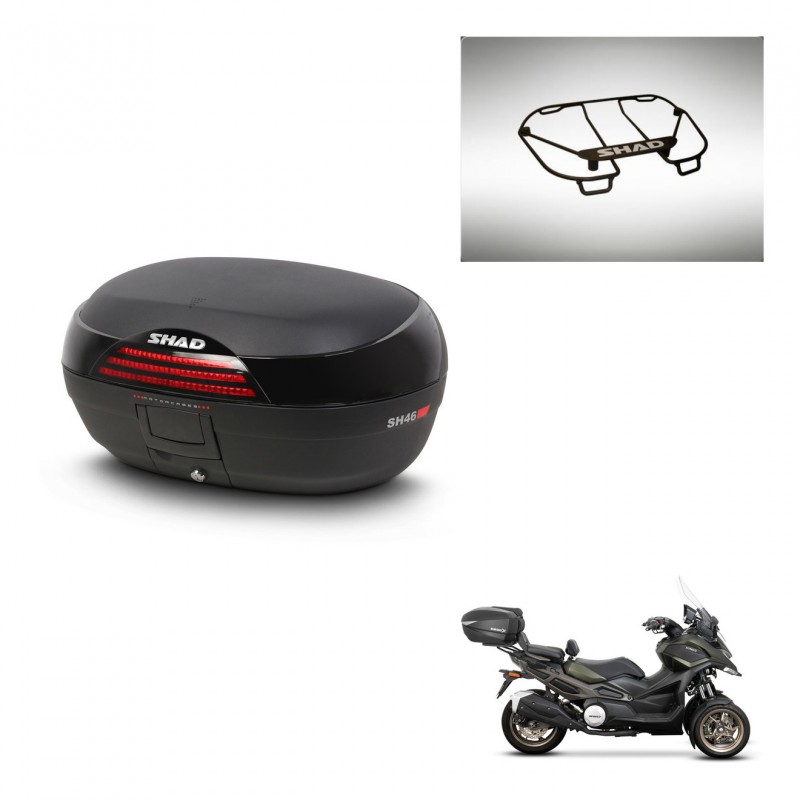 SHAD Baul SH46 + soporte montaje parrilla superior 45 L KIT-444575