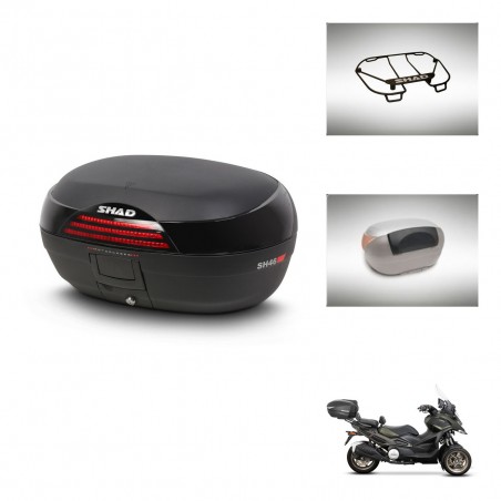 SHAD SH46 trunk + mounting bracket accessories 45 L KIT-444579