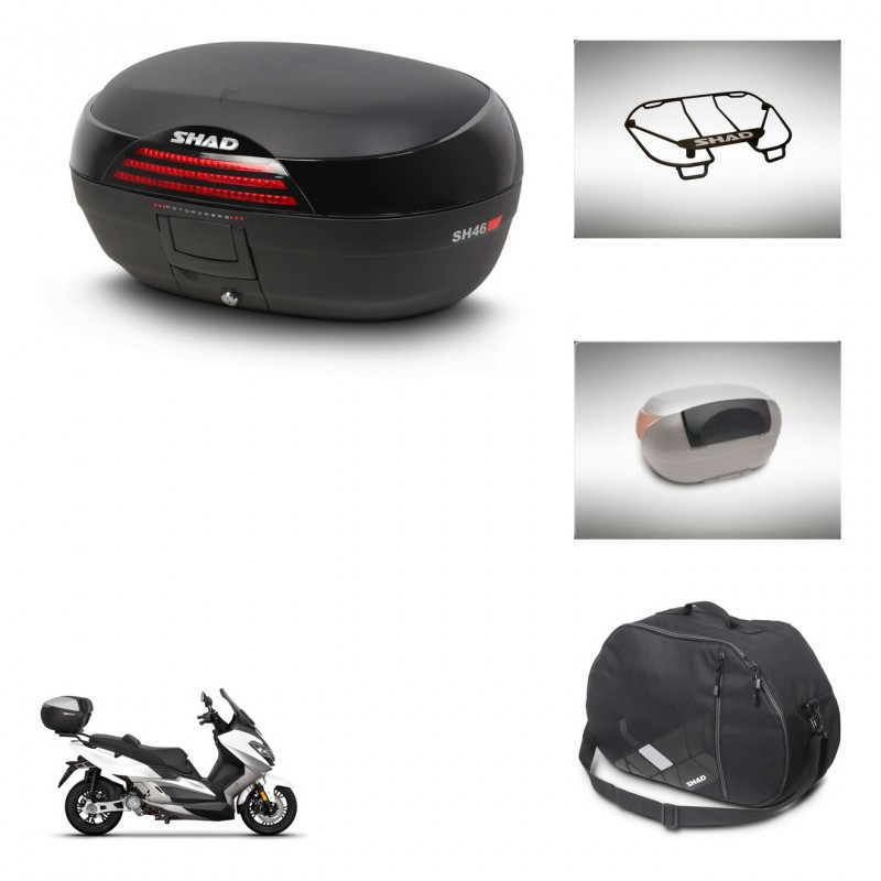 SHAD SH46 trunk + mounting bracket accessories 45 L KIT-444709