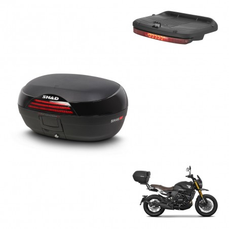 SHAD Trunk SH46 + mounting bracket brake light 45 L KIT-444792