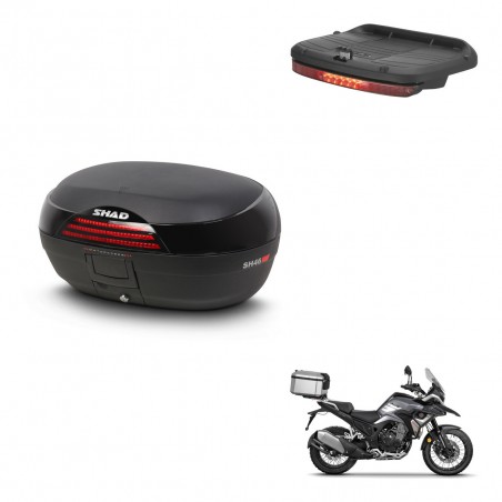 SHAD Trunk SH46 + mounting bracket brake light 45 L KIT-444808