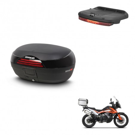 SHAD Trunk SH46 + mounting bracket brake light 45 L KIT-444920