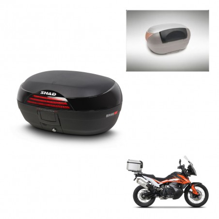 SHAD Trunk SH46 + mounting bracket backrest 45 L KIT-444923