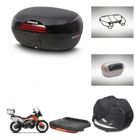 SHAD SH46 trunk + mounting bracket accessories 45 L KIT-444934