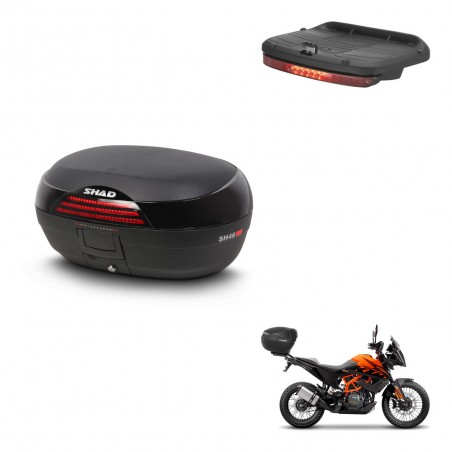 SHAD Trunk SH46 + mounting bracket brake light 45 L KIT-444984