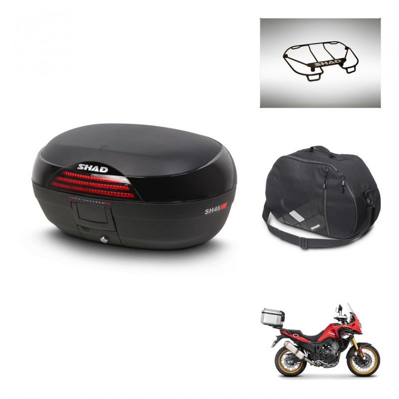 SHAD SH46 trunk + mounting bracket accessories 45 L KIT-445009