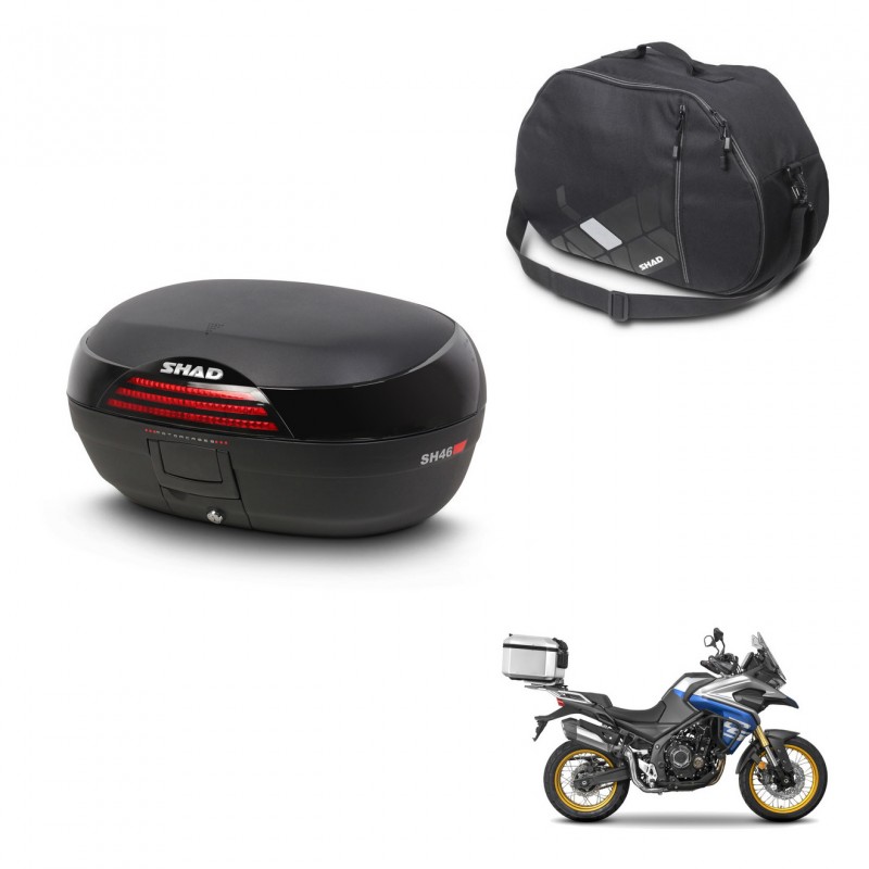SHAD SH46 trunk + mounting bracket internal bag 45 L KIT-445049