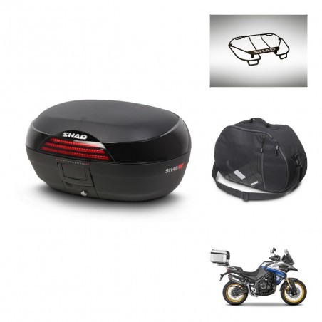 SHAD SH46 trunk + mounting bracket accessories 45 L KIT-445057