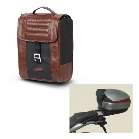 SHAD Baul maleta + soporte montaje SR38 CAFE RACER STYLE 1U KIT-445072