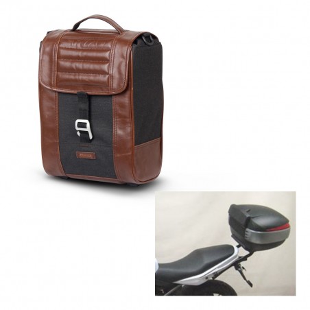 SHAD Suitcase trunk + mounting bracket SR38 CAFE RACER STYLE 1U KIT-445079