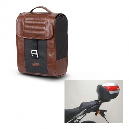 SHAD Baul maleta + soporte montaje SR38 CAFE RACER STYLE 1U KIT-445083