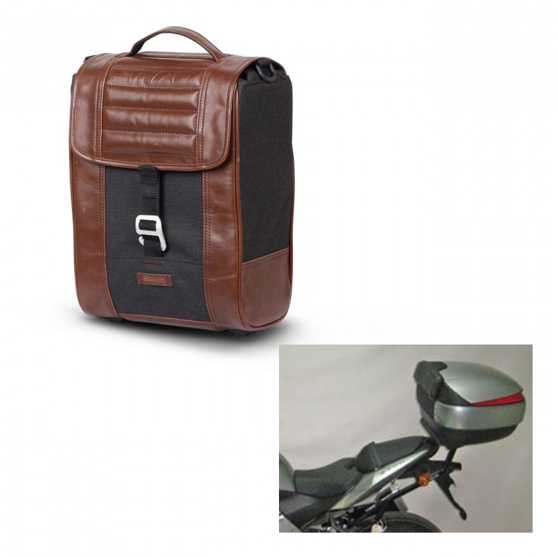 SHAD Baul maleta + soporte montaje SR38 CAFE RACER STYLE 1U KIT-445087