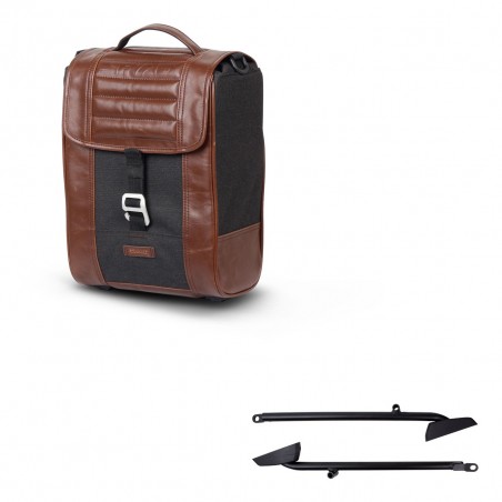 SHAD Suitcase trunk + mounting bracket SR38 CAFE RACER STYLE 1U KIT-445092