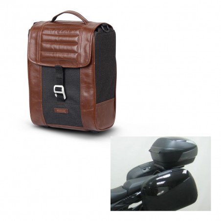 SHAD Baul maleta + soporte montaje SR38 CAFE RACER STYLE 1U KIT-445093