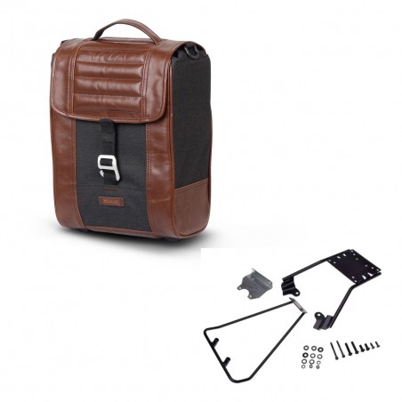 SHAD Suitcase trunk + mounting bracket SR38 CAFE RACER STYLE 1U KIT-445100