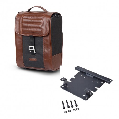 SHAD Baul maleta + soporte montaje SR38 CAFE RACER STYLE 1U KIT-445112