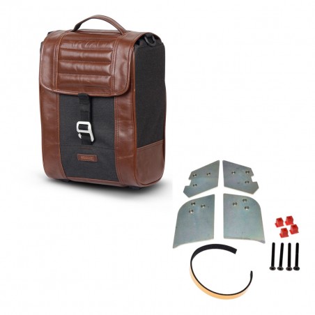 SHAD Baul maleta + soporte montaje SR38 CAFE RACER STYLE 1U KIT-445113