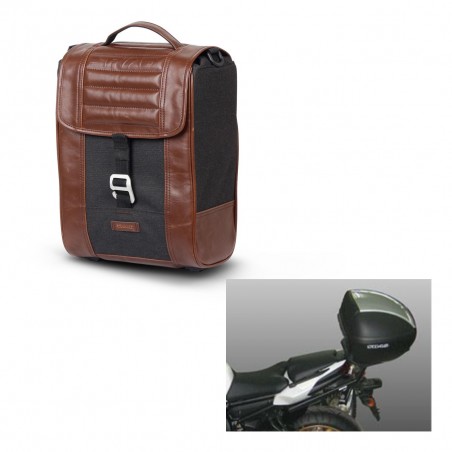 SHAD Suitcase trunk + mounting bracket SR38 CAFE RACER STYLE 1U KIT-445117