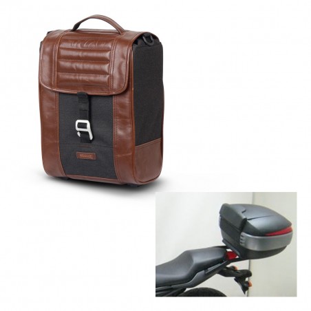 SHAD Baul maleta + soporte montaje SR38 CAFE RACER STYLE 1U KIT-445126