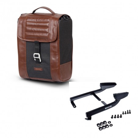 SHAD Suitcase trunk + mounting bracket SR38 CAFE RACER STYLE 1U KIT-445127
