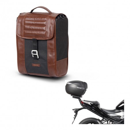 SHAD Suitcase trunk + mounting bracket SR38 CAFE RACER STYLE 1U KIT-445154