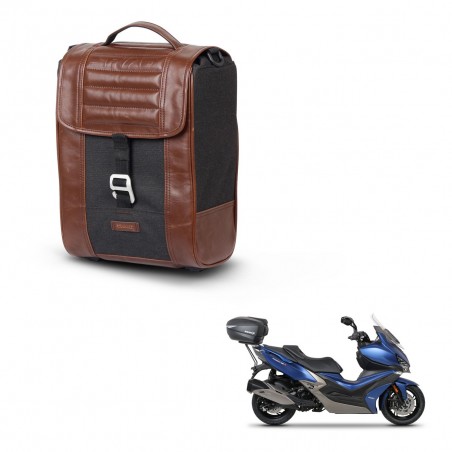 SHAD Baul maleta + soporte montaje SR38 CAFE RACER STYLE 1U KIT-445176