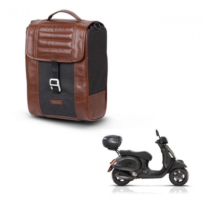 SHAD Baul maleta + soporte montaje SR38 CAFE RACER STYLE 1U KIT-445197