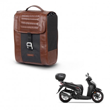 SHAD Baul maleta + soporte montaje SR38 CAFE RACER STYLE 1U KIT-445206