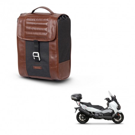 SHAD Baul maleta + soporte montaje SR38 CAFE RACER STYLE 1U KIT-445212