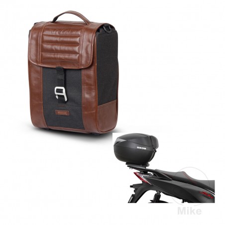 SHAD Baul maleta + soporte montaje SR38 CAFE RACER STYLE 1U KIT-445259
