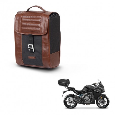 SHAD Baul maleta + soporte montaje SR38 CAFE RACER STYLE 1U KIT-445273