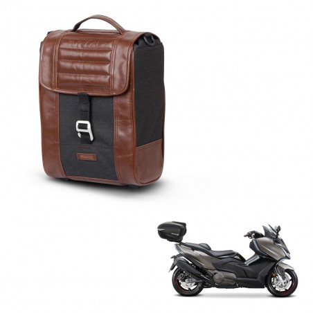 SHAD Baul maleta + soporte montaje SR38 CAFE RACER STYLE 1U KIT-445274