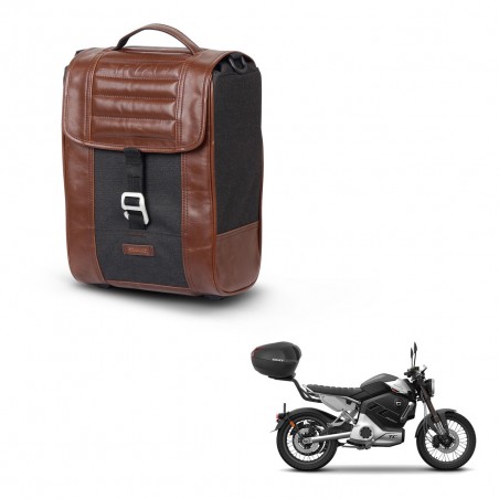 SHAD Baul maleta + soporte montaje SR38 CAFE RACER STYLE 1U KIT-445278