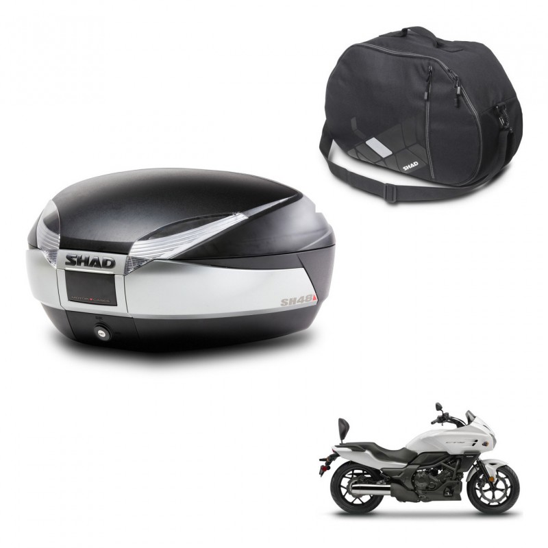 SHAD SH48 trunk + mounting bracket internal bag TITANIUM PREMIUM KIT-445306