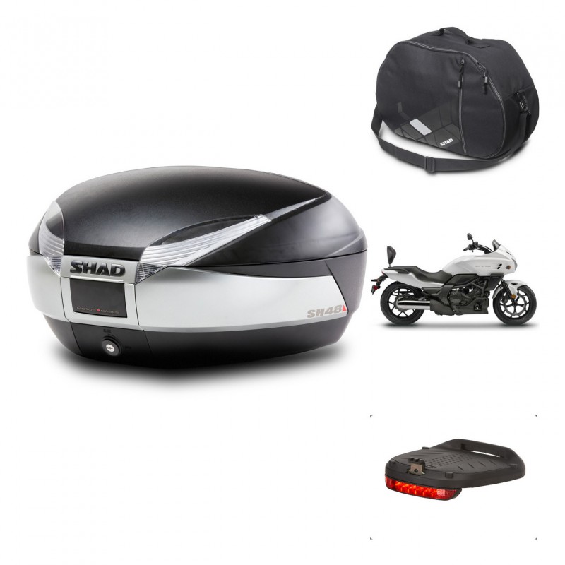 SHAD Baul SH48 + soporte montaje accesorios TITANIUM PREMIUM KIT-445307
