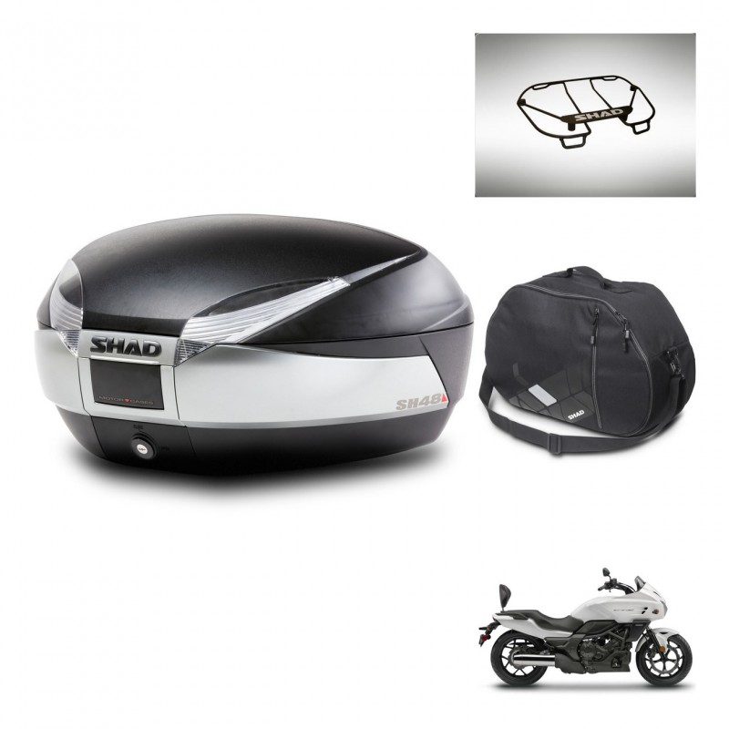 SHAD Baul SH48 + soporte montaje accesorios TITANIUM PREMIUM KIT-445310
