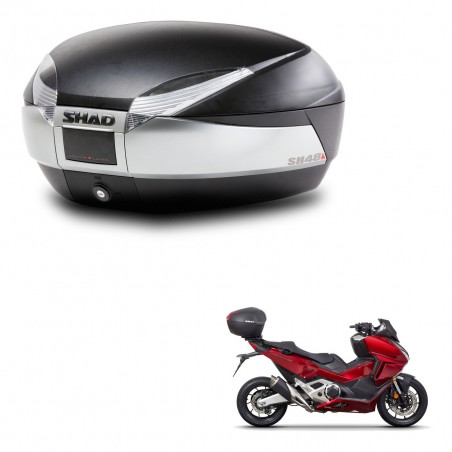 SHAD SH48 trunk + mounting bracket TITANIUM PREMIUM KIT-445312