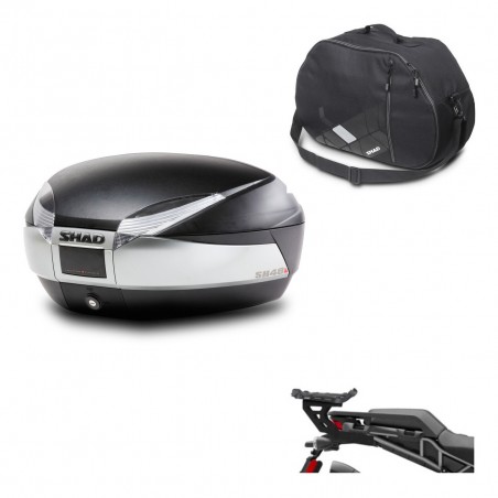 SHAD Baul SH48 + soporte montaje bolsa interna TITANIUM PREMIUM KIT-445322