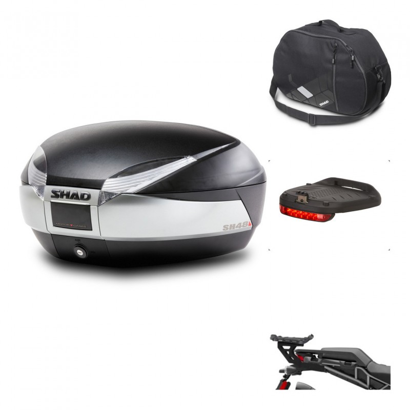 SHAD Baul SH48 + soporte montaje accesorios TITANIUM PREMIUM KIT-445323