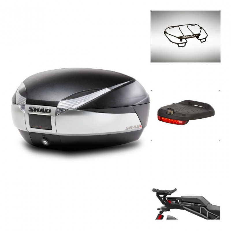 SHAD SH48 trunk + mounting bracket accessories TITANIUM PREMIUM KIT-445325