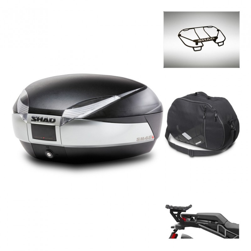 SHAD Baul SH48 + soporte montaje accesorios TITANIUM PREMIUM KIT-445326