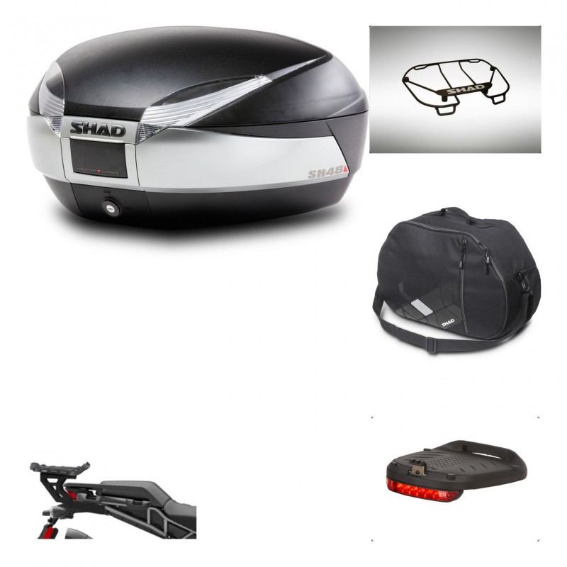 SHAD Baul SH48 + soporte montaje accesorios TITANIUM PREMIUM KIT-445327
